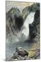 The Upper Yellowstone Falls-Thomas Moran-Mounted Art Print