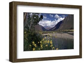 The Urubamba Valley, the River Continues Down the Gorge Past Machu Picchu, Peru, South America-Walter Rawlings-Framed Photographic Print