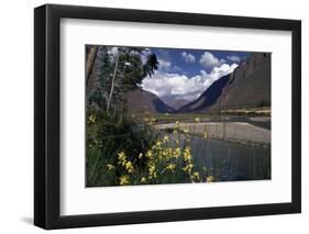 The Urubamba Valley, the River Continues Down the Gorge Past Machu Picchu, Peru, South America-Walter Rawlings-Framed Photographic Print