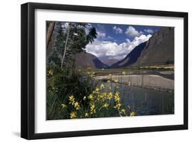 The Urubamba Valley, the River Continues Down the Gorge Past Machu Picchu, Peru, South America-Walter Rawlings-Framed Photographic Print