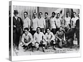The Uruguay Football Team at the Paris Olympic Games, 1924-null-Stretched Canvas
