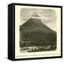 The Urusayhua, a Mountain in the Valley of Santa Ana-Édouard Riou-Framed Stretched Canvas