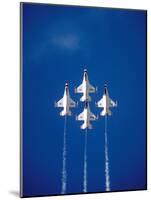 The Us Air Force Thunderbirds Climbing in a Tight Formation-John Alves-Mounted Photographic Print