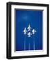 The Us Air Force Thunderbirds Climbing in a Tight Formation-John Alves-Framed Photographic Print