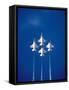 The Us Air Force Thunderbirds Climbing in a Tight Formation-John Alves-Framed Stretched Canvas