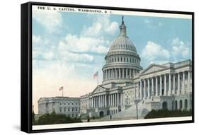 The US Capitol-null-Framed Stretched Canvas