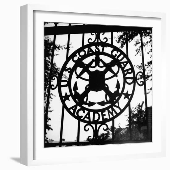 The Us Coast Guard Academy Gate-William C^ Shrout-Framed Photographic Print