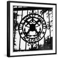 The Us Coast Guard Academy Gate-William C^ Shrout-Framed Photographic Print