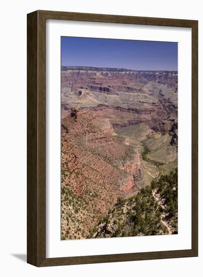 The USA, Arizona, Grand canyon National Park, South Rim, Bright Angel Trail-Udo Siebig-Framed Photographic Print