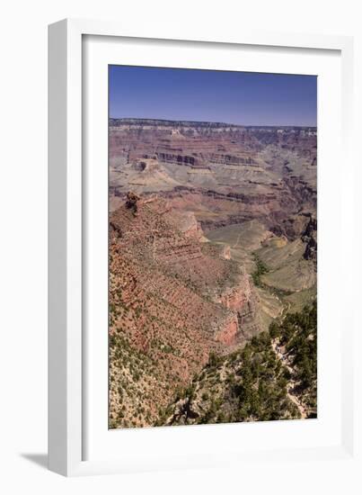 The USA, Arizona, Grand canyon National Park, South Rim, Bright Angel Trail-Udo Siebig-Framed Photographic Print