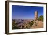 The USA, Arizona, Grand canyon National Park, South Rim, Desert View, Desert View Watchtower-Udo Siebig-Framed Photographic Print