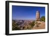 The USA, Arizona, Grand canyon National Park, South Rim, Desert View, Desert View Watchtower-Udo Siebig-Framed Photographic Print