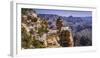 The USA, Arizona, Grand canyon National Park, South Rim, Ducking on A rock close Grandview Point-Udo Siebig-Framed Photographic Print