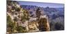 The USA, Arizona, Grand canyon National Park, South Rim, Ducking on A rock close Grandview Point-Udo Siebig-Mounted Photographic Print