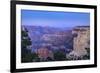 The USA, Arizona, Grand canyon National Park, South Rim, Powell Point, Evening mood, moonrise-Udo Siebig-Framed Photographic Print