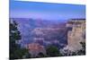 The USA, Arizona, Grand canyon National Park, South Rim, Powell Point, Evening mood, moonrise-Udo Siebig-Mounted Photographic Print