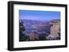 The USA, Arizona, Grand canyon National Park, South Rim, Powell Point, Evening mood, moonrise-Udo Siebig-Framed Photographic Print