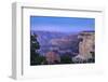 The USA, Arizona, Grand canyon National Park, South Rim, Powell Point, Evening mood, moonrise-Udo Siebig-Framed Photographic Print