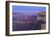 The USA, Arizona, Grand canyon National Park, South Rim, Powell Point, Evening mood, moonrise-Udo Siebig-Framed Photographic Print