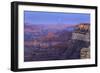 The USA, Arizona, Grand canyon National Park, South Rim, Powell Point, Evening mood, moonrise-Udo Siebig-Framed Photographic Print