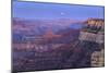 The USA, Arizona, Grand canyon National Park, South Rim, Powell Point, Evening mood, moonrise-Udo Siebig-Mounted Photographic Print