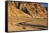 The USA, California, Death Valley National Park, Artists drive with Artists palette-Udo Siebig-Framed Stretched Canvas