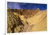 The USA, California, Death Valley National Park, Golden canyon with Red Cathedral-Udo Siebig-Framed Photographic Print