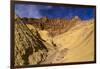 The USA, California, Death Valley National Park, Golden canyon with Red Cathedral-Udo Siebig-Framed Photographic Print