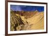 The USA, California, Death Valley National Park, Golden canyon with Red Cathedral-Udo Siebig-Framed Photographic Print