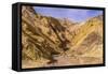 The USA, California, Death Valley National Park, Golden canyon-Udo Siebig-Framed Stretched Canvas