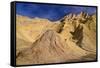 The USA, California, Death Valley National Park, Golden canyon-Udo Siebig-Framed Stretched Canvas