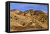 The USA, California, Death Valley National Park, scenery in the Bad Water Road close Golden canyon-Udo Siebig-Framed Stretched Canvas