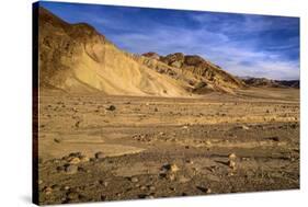 The USA, California, Death Valley National Park, scenery in the Bad Water Road close Golden canyon-Udo Siebig-Stretched Canvas