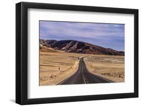 The USA, California, Death Valley National Park, seal Bad Water Road Golden canyon-Udo Siebig-Framed Photographic Print