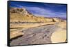 The USA, California, Death Valley National Park, Twenty Mule Team Canyon, Furnace Creek Wash-Udo Siebig-Framed Stretched Canvas