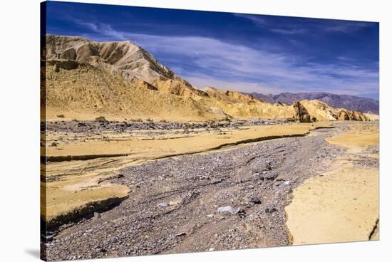 The USA, California, Death Valley National Park, Twenty Mule Team Canyon, Furnace Creek Wash-Udo Siebig-Stretched Canvas