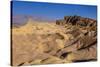 The USA, California, Death Valley National Park, Zabriskie Point, badlands against Panamint Range-Udo Siebig-Stretched Canvas