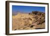 The USA, California, Death Valley National Park, Zabriskie Point, badlands against Panamint Range-Udo Siebig-Framed Photographic Print