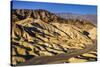 The USA, California, Death Valley National Park, Zabriskie Point, badlands against Panamint Range-Udo Siebig-Stretched Canvas