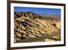 The USA, California, Death Valley National Park, Zabriskie Point, badlands against Panamint Range-Udo Siebig-Framed Photographic Print