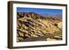 The USA, California, Death Valley National Park, Zabriskie Point, badlands against Panamint Range-Udo Siebig-Framed Photographic Print