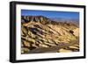 The USA, California, Death Valley National Park, Zabriskie Point, badlands against Panamint Range-Udo Siebig-Framed Photographic Print