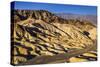 The USA, California, Death Valley National Park, Zabriskie Point, badlands against Panamint Range-Udo Siebig-Stretched Canvas