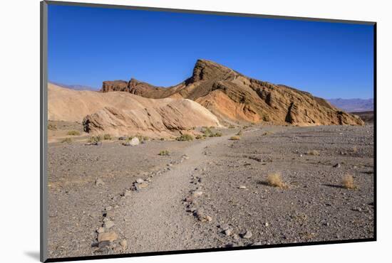 The USA, California, Death Valley National Park, Zabriskie Point, badlands footpath-Udo Siebig-Mounted Photographic Print