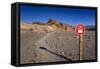 The USA, California, Death Valley National Park, Zabriskie Point, badlands footpath-Udo Siebig-Framed Stretched Canvas