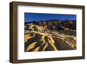 The USA, California, Death Valley National Park, Zabriskie Point, badlands-Udo Siebig-Framed Photographic Print