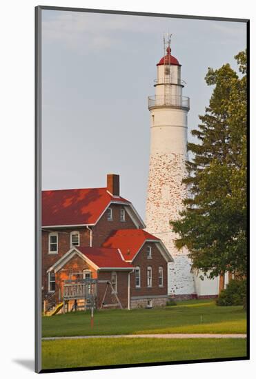 The USA, Michigan, Port Huron, Fort Gratiot, Lighthouse-Rainer Mirau-Mounted Photographic Print