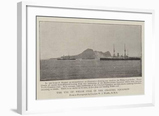 The Use of Welsh Coal in the Channel Squadron-null-Framed Giclee Print