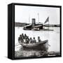 The USS Onondaga on the James River, Virginia in 1864-null-Framed Stretched Canvas