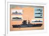 The Uss Saratoga, Converted from a Battle Cruiser to Become an Aircraft Carrier-John S. Smith-Framed Giclee Print